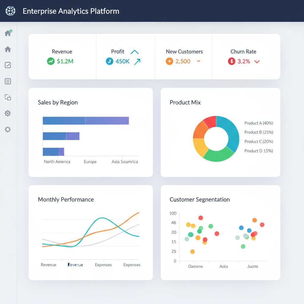 Modern enterprise dashboard